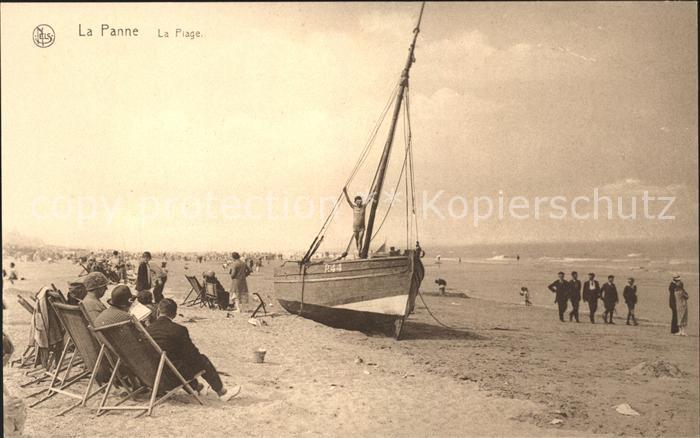 La Panne Veurne Plage Bateau