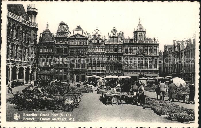 Bruxelles Bruessel Grand Place Marche