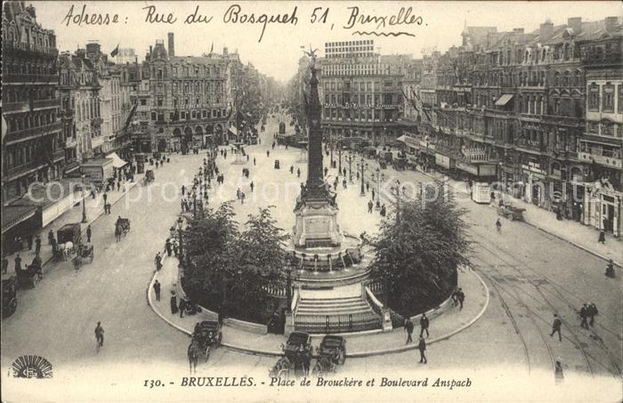 Bruxelles Bruessel Place de Brouckere Boulevard Anspach Mo