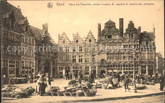 Gand Belgien Place Sainte Pharatide Hospice Saint La
