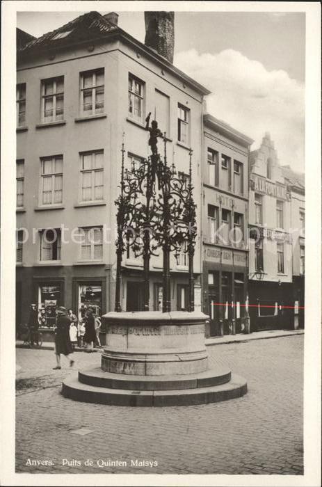 Anvers Antwerpen Puits de Quinten Malsys Brunnen