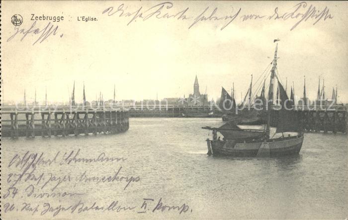 Zeebrugge Port Bateau Eglise