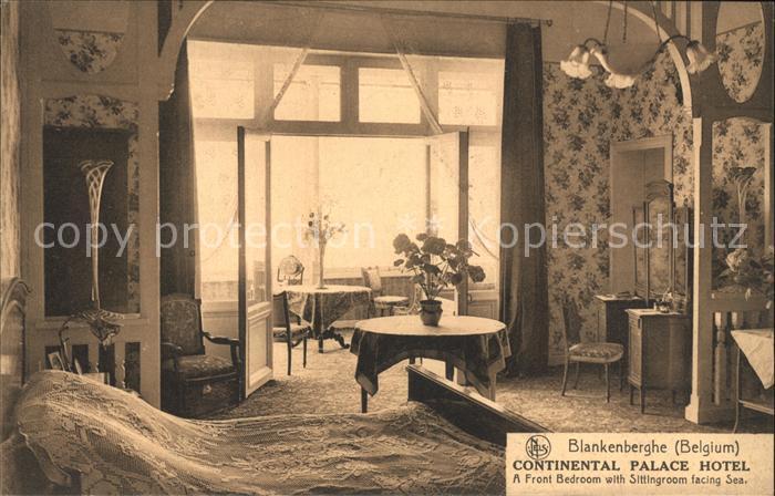 Blankenberghe Continental Palace Hotel Bedroom Sittingroom