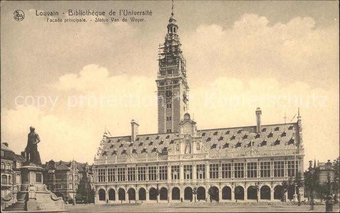 Louvain Flandre Bibliotheque de l'Universite Monument S