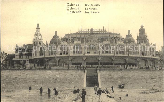 Ostende Oostende Kursaal Wohlfahrtskarte Reichsverband zur Unterstuetzung deutsc