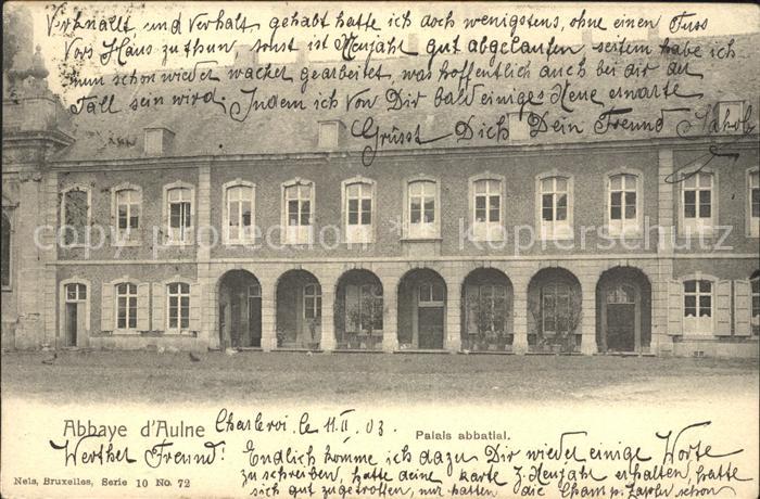 Thuin Wallonie Abbaye d Aulne Palais abbatial