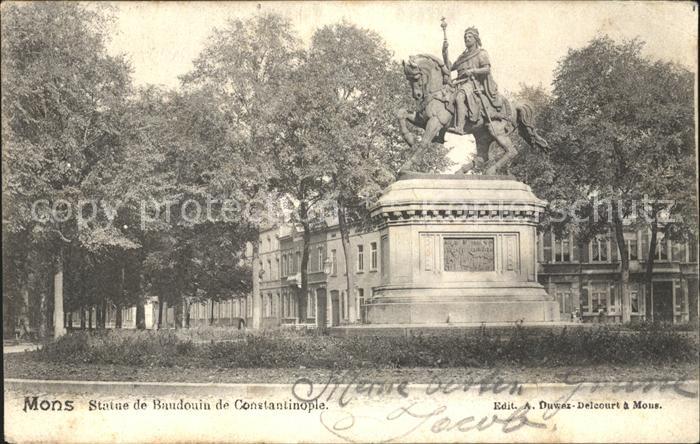 Mons Hainaut Statue de Baudouin de Constantinople Mo