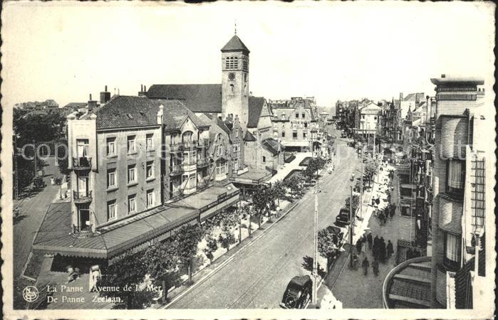 La Panne Veurne Avenue de la Mer Eglise