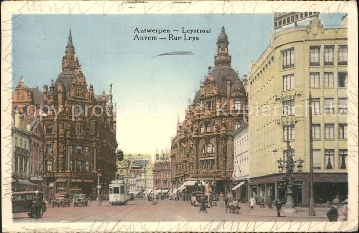 Anvers Antwerpen Rue Leys Tram
