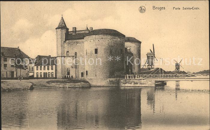 Bruges BRUGGE Belgie Porte Sainte Croix Moulin