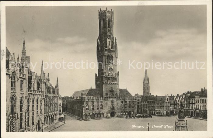 Bruges BRUGGE Belgie Grande Place Monument