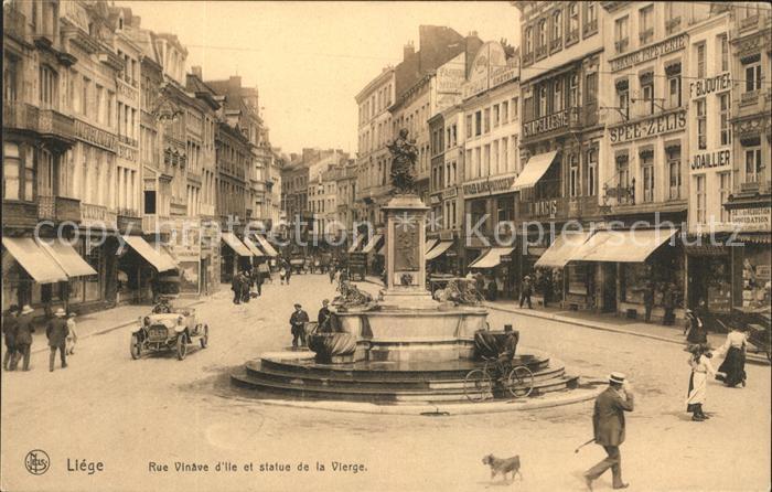 Liege Luettich Rue Vinave d_Ile Statue de la Vierge Mo