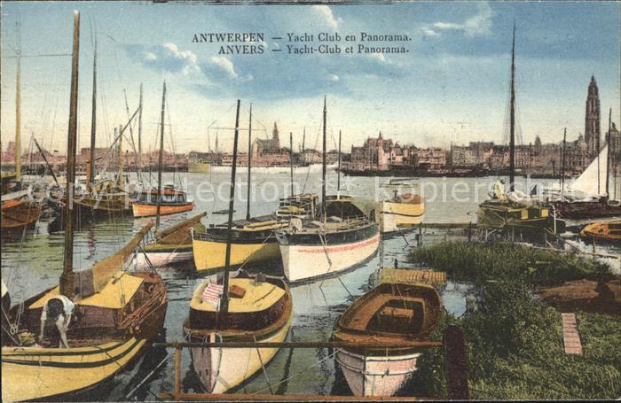 Anvers Antwerpen Yacht Club Bateau Eglise