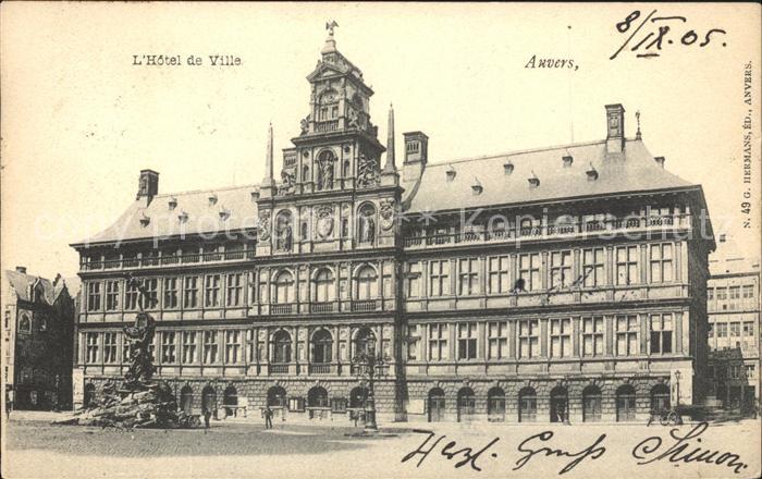 Anvers Antwerpen Hotel de Ville