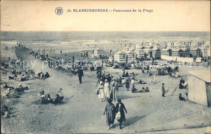 Blankenberghe Panorama de la Plage