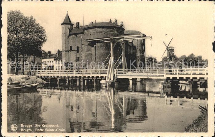 Bruges BRUGGE Belgie Porte Sainte Croix Moulin