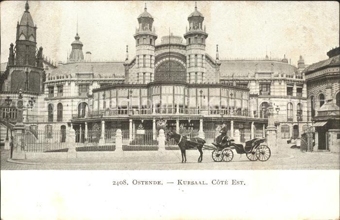 Ostende Oostende Kursaal Pferdekutsche
