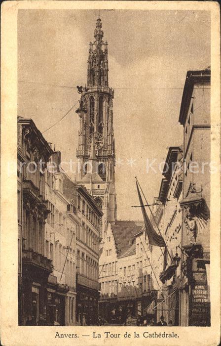 Anvers Antwerpen Tour de la Cathedrale