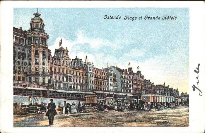 Ostende Oostende Plage et les Grands Hotels