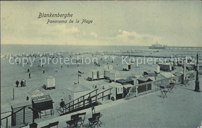 Blankenberghe Panorama de la Plage
