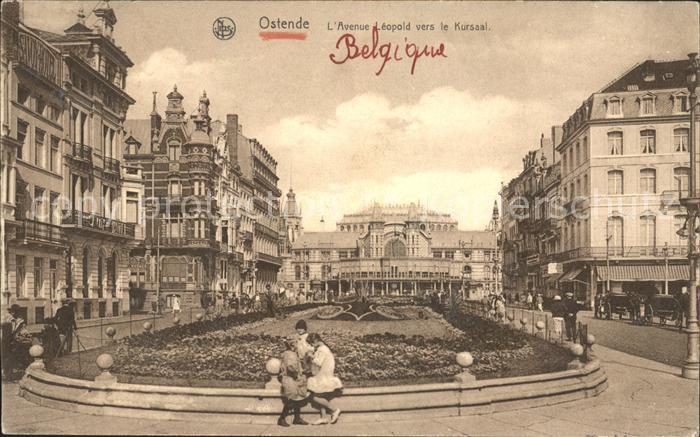 Ostende Oostende Avenue Leopold vers le Kursaal