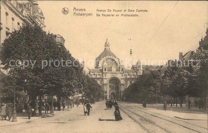 Anvers Antwerpen Avenue de Keyser et Gare Centrale