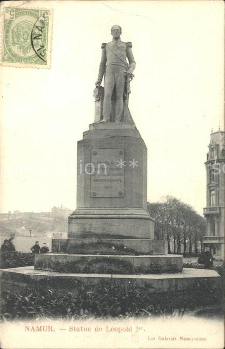 Namur Wallonie Statue de Leopold 1er Monument Stempel
