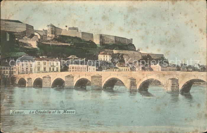 Namur Wallonie Citadelle et la Meuse Pont