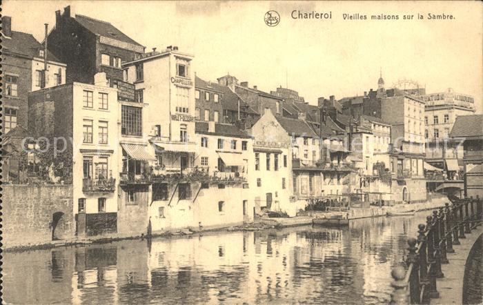 Charleroi Wallonie Vieilles maisons sur la Sambre