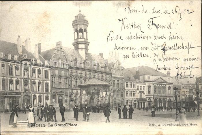 Mons Hainaut Grand Place Pavillon Wappen