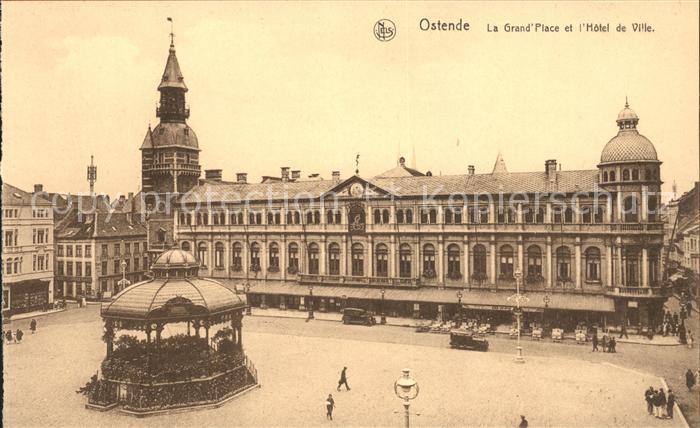 Ostende Oostende Grand Place Hotel de Ville Pavillon