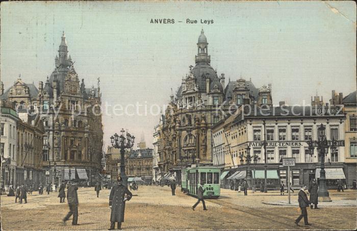 Anvers Antwerpen Rue Leys Tram