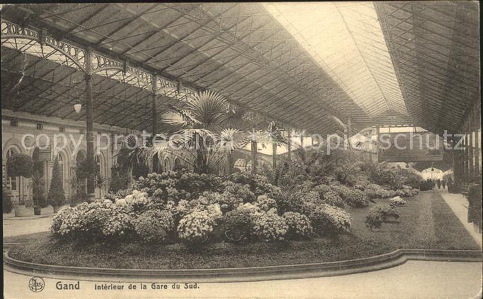 Gand Belgien Interieur de la Gare du Sud