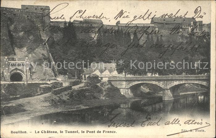 Bouillon Wallonne Chateau Tunnel Pont de France