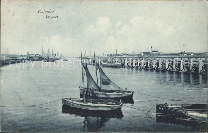 Ostende Oostende Le Port Bateau de peche