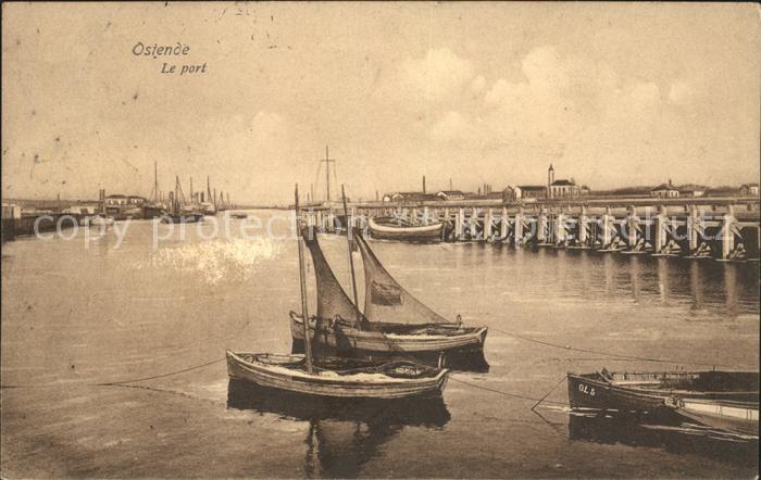Ostende Oostende Le Port Bateau de peche