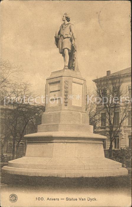 Anvers Antwerpen Statue Van Dyck Monument