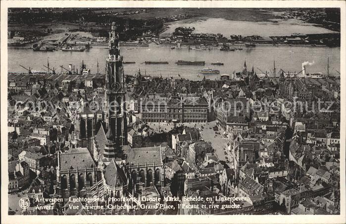 Anvers Antwerpen Cathedrale Grand Place Escaut Rive gauc