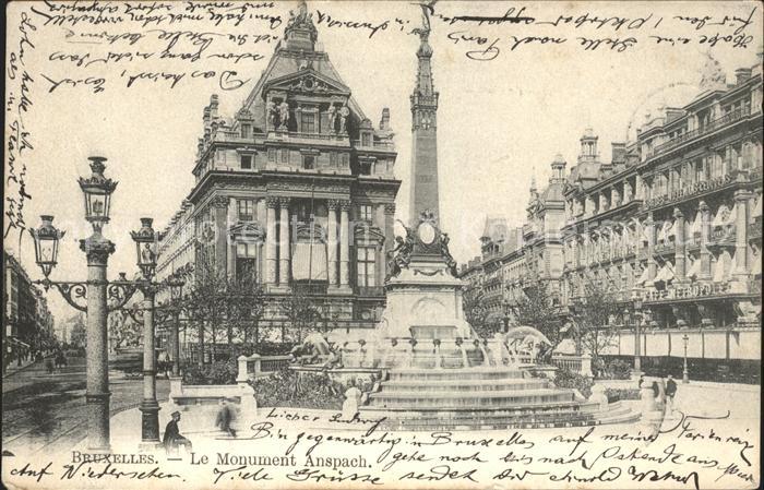 Bruxelles Bruessel Monument Anspach
