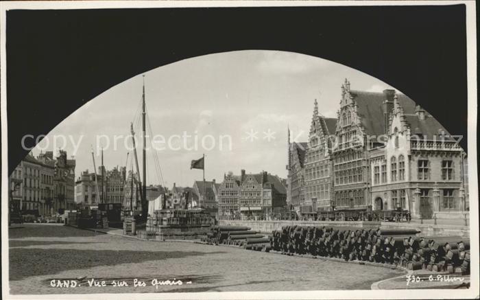 Gand Belgien Vue sur les quais