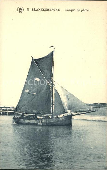 Blankenberghe Barque de peche