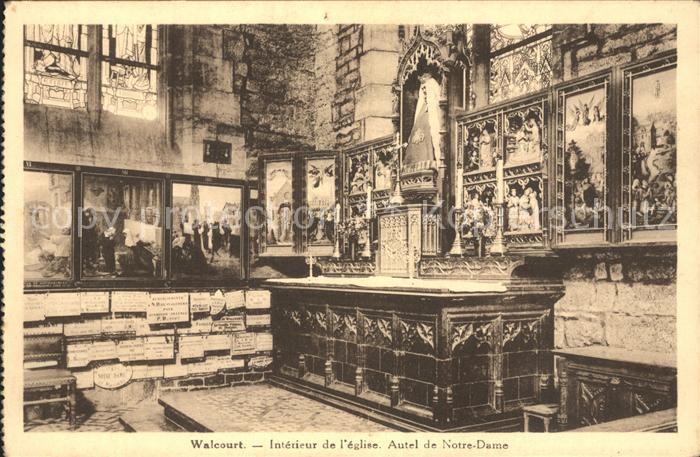 Walcourt Interieur de l'Eglise Autel de Notre Dame