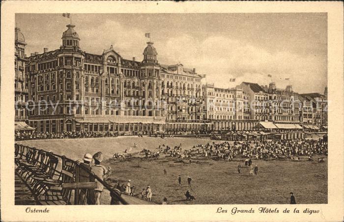 Ostende Oostende Les Grands Hotels de la digue Plage