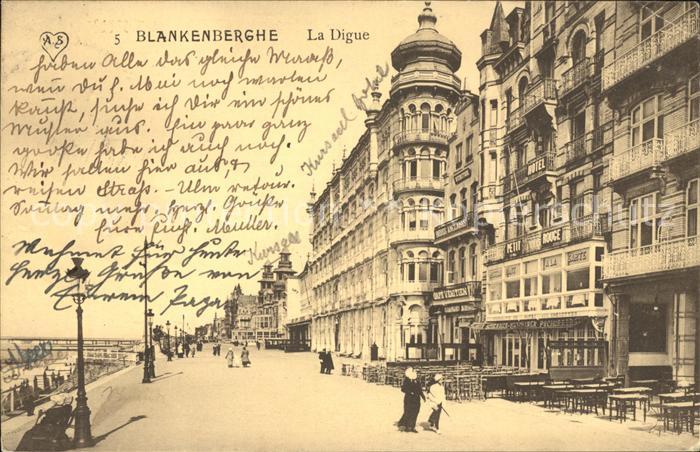 Blankenberghe La Digue Strandpromenade