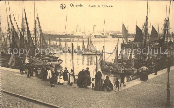 Ostende Oostende Bassin de Pecheurs Fischereihafen