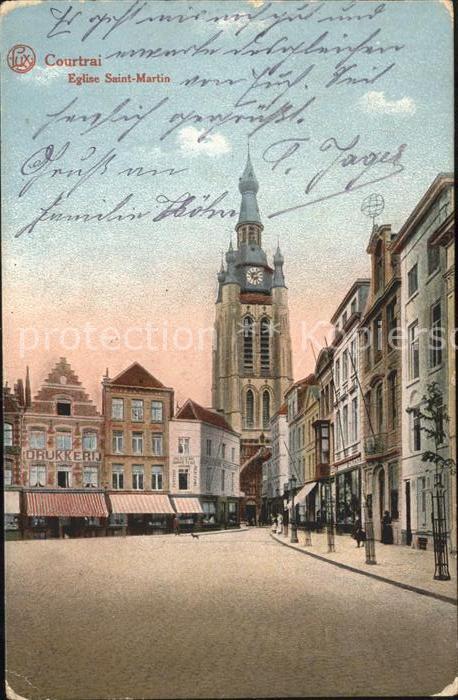 Courtrai KORTRIJK Flandre Belgie Eglise Saint Martin