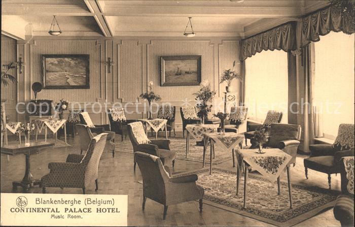 Blankenberghe Continental Palace Hotel Music Room