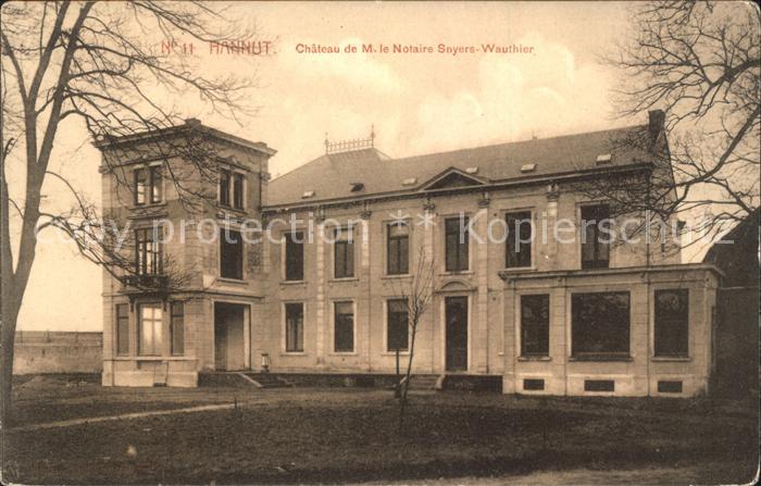 Hannut Chateau de M. le Notaire Snyers Wauthier Wappen