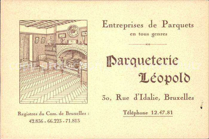 Bruxelles Bruessel Parqueterie Leopold Entreprise