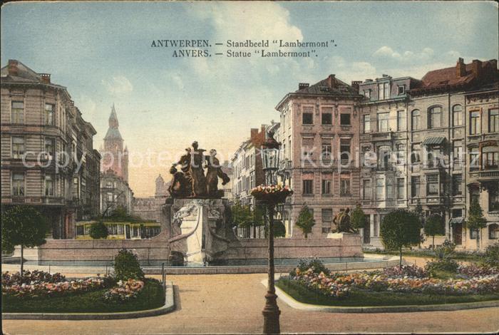 Anvers Antwerpen Statue Lambermont Monument